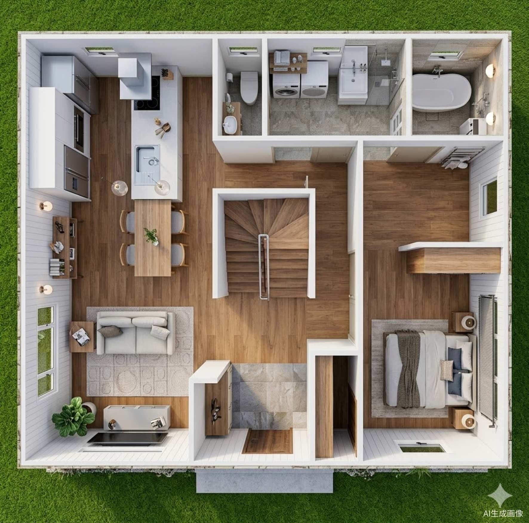 32.5坪 3LDK SW工法 老後は1階で暮らせる家